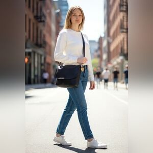 MSRP $725 Coach Legacy Fold over Zippered Bag 90's era. EUC